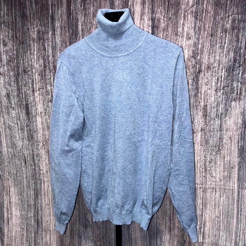 Ted Lapidus Turtleneck Elbow Pad Cashmere Blend Unisex Size M (See measurements)